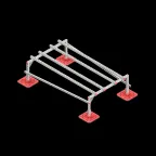 Опорная конструкция для установки оборудования TECHNORAPTOR FOOT 1200х2000 тип 2 | KM-TR-F-SSEI-1200-2000-2 | КМ - профиль