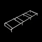 Опорная конструкция для установки оборудования TECHNORAPTOR 5000х1500 HD | KM-TR-SSEI-5000-1500 HD | КМ - профиль