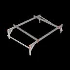                  Опорная конструкция для установки оборудования TECHNORAPTOR 2000х1500 тип 2 HD | KM-TR-SSEI-2000-1500-2 HD | КМ - профиль
               