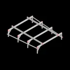 Опорная конструкция для установки оборудования TECHNORAPTOR 2000х2500 HD | KM-TR-SSEI-2000-2500 HD | КМ - профиль