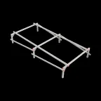 Опорная конструкция для установки оборудования TECHNORAPTOR 1500х3000 тип 4 HD | KM-TR-SSEI-1500-3000-4 HD | КМ - профиль