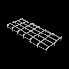                  Опорная конструкция для установки оборудования TECHNORAPTOR 2500х6000 | KM-TR-SSEI-2500-6000 | КМ - профиль
               