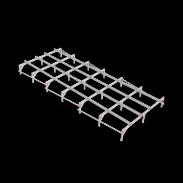 Опорная конструкция для установки оборудования TECHNORAPTOR 2500х6000 | KM-TR-SSEI-2500-6000 | КМ - профиль