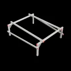 Опорная конструкция для установки оборудования TECHNORAPTOR 1200х1500 | KM-TR-SSEI-1200-1500 | КМ - профиль