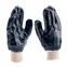 Перчатки трикотажные с обливом из бутадиен-нитрильного каучука, манжет, L