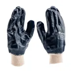 Перчатки трикотажные с обливом из бутадиен-нитрильного каучука, манжет, L