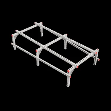 Опорная конструкция для установки оборудования TECHNORAPTOR 1000х2000 тип 2 | KM-TR-SSEI-1000-2000-2 | КМ - профиль