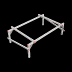 Опорная конструкция для установки оборудования TECHNORAPTOR 1500х1000 тип 1 | KM-TR-SSEI-1500-1000-1 | КМ - профиль