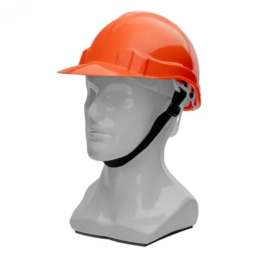 Каска защитная из ударопрочной пластмассы, модель Европа (К-01), оранжевая