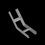                  Угол лестничный вертикальный внутренний 45 гр. 50х300х2,0 мм N | LNL45-50-300-2.0 N | КМ - профиль
               