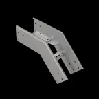                  Угол лестничный вертикальный внешний 45 гр. 150х800х1,5 мм N | LVL45-150-800-1.5 N | КМ - профиль
               