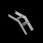                  Угол лестничный вертикальный внешний 45 гр. 50х700х1,5 мм N | LVL45-50-700-1.5 N | КМ - профиль
               