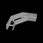                  Угол лестничный горизонтальный 90 гр. 150х400х2,0 мм N | LGL90-150-400-2.0 N | КМ - профиль
               