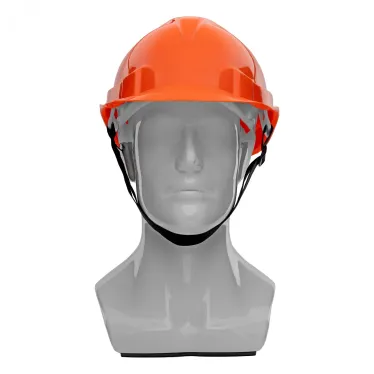 Каска защитная из ударопрочной пластмассы, модель Европа (К-01), оранжевая