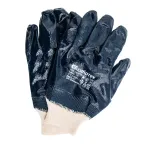 Перчатки трикотажные с обливом из бутадиен-нитрильного каучука, манжет, L