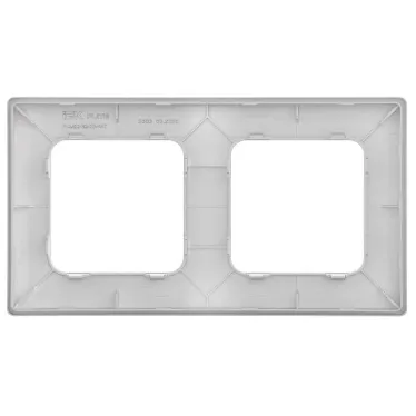 FLITE Рамка 2-местная РУ-2-К-ФлА алюминий | FI-M22-32-20-K47 | IEK