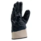 Перчатки трикотажные с обливом из бутадиен-нитрильного каучука, крага, L