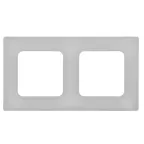 FLITE Рамка 2-местная РУ-2-К-ФлА алюминий | FI-M22-32-20-K47 | IEK