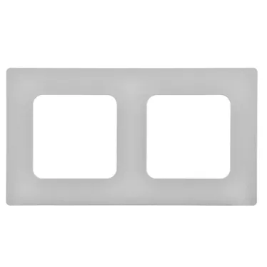 FLITE Рамка 2-местная РУ-2-К-ФлА алюминий | FI-M22-32-20-K47 | IEK