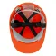 Каска защитная из ударопрочной пластмассы, модель Европа (К-01), оранжевая