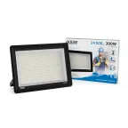 Прожектор светодиодный ДО 300 Вт 24000 лм 6500К AC 220В Черный IP65 438х330х46мм Elementary G2 Gauss