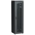 Шкаф сетевой 19дюйм LINEA N 33U 600х800 мм перфорированная передняя дверь черный