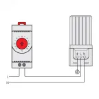 Обогреватель в алюминиевом корпусе с вентилятором 400 Вт, 115 В AC