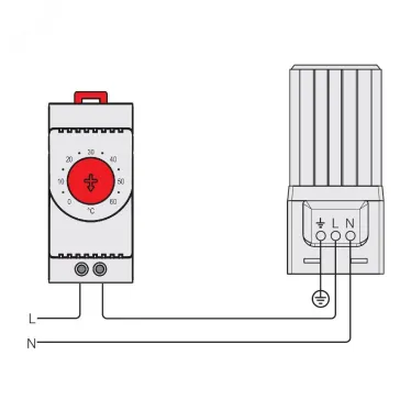 Обогреватель в алюминиевом корпусе с вентилятором 400 Вт, 115 В AC