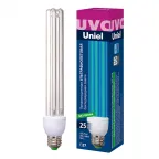 Лампа ультрафиолетовая бактерицидная. ESL-PLD-25/UVCB/E27/CL Спектр UVC 253,7нм. Картон. ТМ