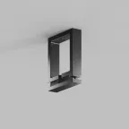 Крепление усиленное накладное для трека-ремня LED Belty Base IP20 черн. пластик