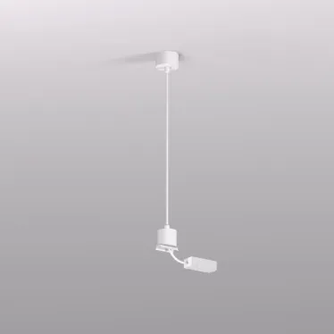 Подвод питания для подвесного монтажа трека SMART BASE АС 220-240V IP20 5 м бел. алюм. DENKIRS TR2124-WH