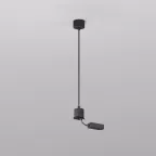 Подвод питания для подвесного монтажа трека SMART BASE АС 220-240V IP20 5 м черн. алюм. DENKIRS TR2124-BK