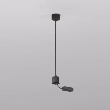 Подвод питания для подвесного монтажа трека SMART BASE АС 220-240V IP20 5 м черн. алюм. DENKIRS TR2124-BK