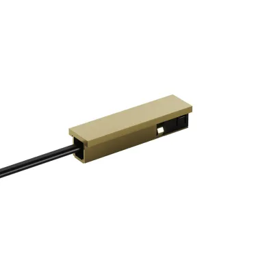 Подвод питания универсальный (середина/торец) для трека SHINE BASE 48В DC IP20 сатинированная латунь алюм. DENKIRS TR5721-SB