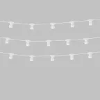 Гирлянда Белт-Лайт 2 жилы, 50м, шаг 40см, 125 патронов E27, IP65, белый плоский провод ПВХ