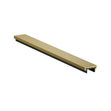 Заглушка декоративная желоба трека SHINE BASE 20 см сатинированная латунь алюм. DENKIRS TR5736-SB