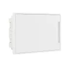                  Щиток 12 мод встраиваемый FRAME, белый, с белой дверцей, с 2 шинами PEN на 6 и 8 отв.
               