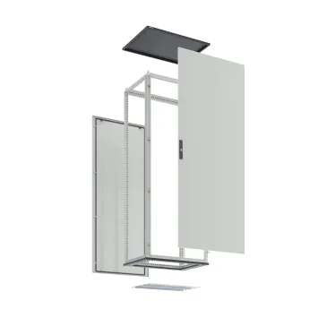 Комплект напольного корпуса CQE N с двустворчатой дверью и с задней панелью 1400x1200x400 мм RAM block