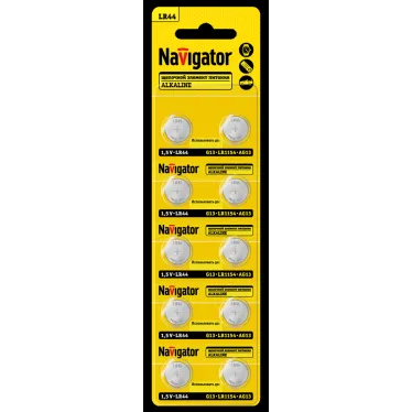 Батарейка NBT-06 (LR44, AG13, LR11540) 1.5V Alkaline BP10