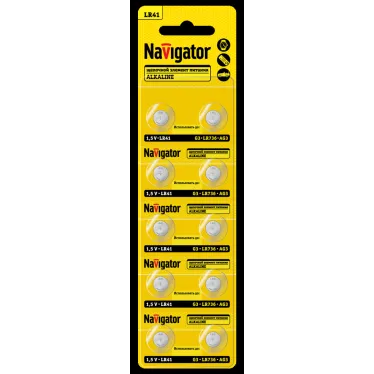 Батарейка NBT-04 (LR41, AG3, LR736) 1.5V Alkaline BP10