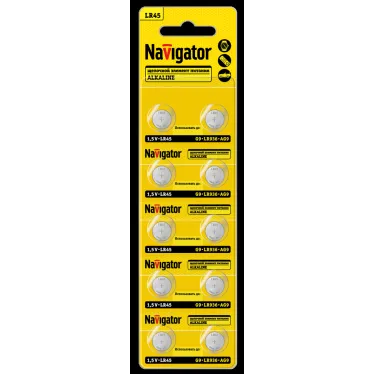 Батарейка NBT-13 (LR45, AG9, LR936)1.5V Alkaline BP10