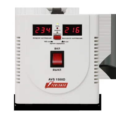 Стабилизатор напряжения POWERMAN AVS 1 500D для ПК, ТВ и другой техники, для котла