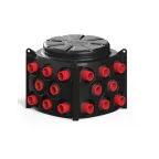 Пластиковый колодец КН-1000 H1000 с крышкой D780 мм (модификация с предустановленными кабельными стойками)