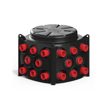 Пластиковый колодец КН-1000 H1000 с крышкой D780 мм