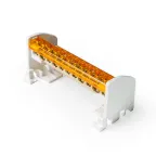 Шина на DIN-рейку в корпусе (кросс-модуль) 2х11