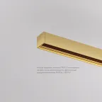 Заглушка торцевая для трека SHINE BASE сатинированная латунь алюм. DENKIRS TR5735-SB