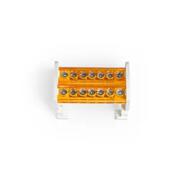 Шина на DIN-рейку в корпусе (кросс-модуль) 2х7