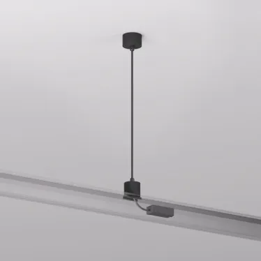 Подвод питания для подвесного монтажа трека SMART BASE АС 220-240V IP20 5 м черн. алюм. DENKIRS TR2124-BK