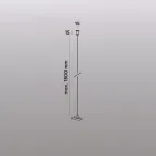 Подвес механический для трека SMART BASE 220В IP20 1.5 м бел. алюм. DENKIRS TR2126-WH