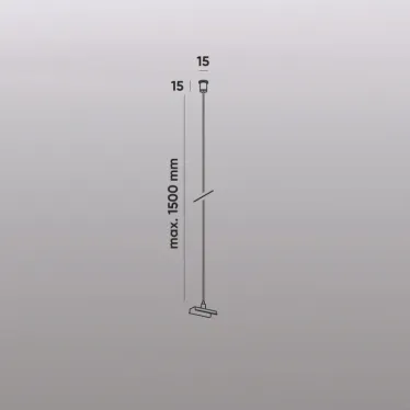 Подвес механический для трека SMART BASE 220В IP20 1.5 м бел. алюм. DENKIRS TR2126-WH